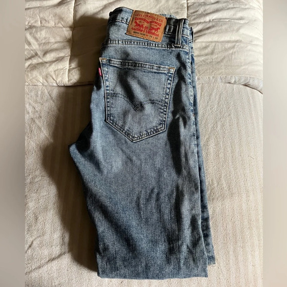 Levi’s Mens Skinny Light Wash Ripped Jeans - Picture 1 of 11